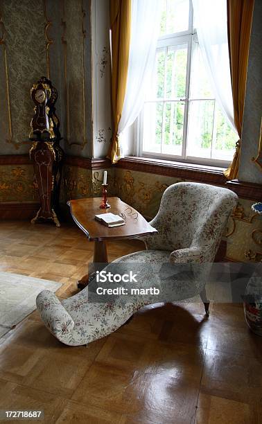 Fine Chair And Table Stock Photo - Download Image Now - Antique, Arts Culture and Entertainment, Book