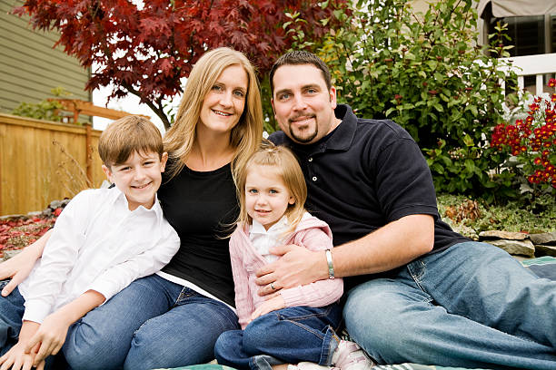 istock Happy Family at Home in Yard 172719175