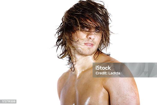 Wet Look Stock Photo - Download Image Now - Men, Long Hair, Handsome People  - iStock