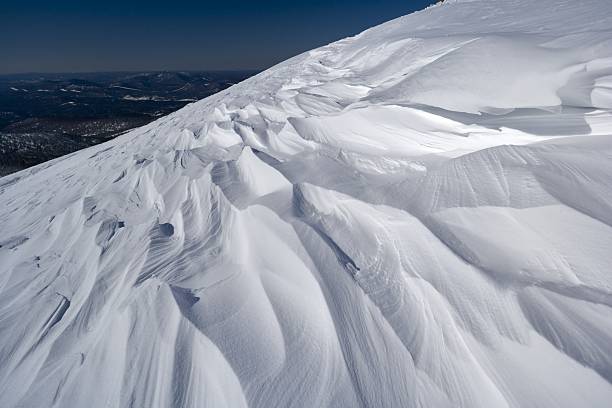 Sheregesh. Siberian mounts. Snowdrift.