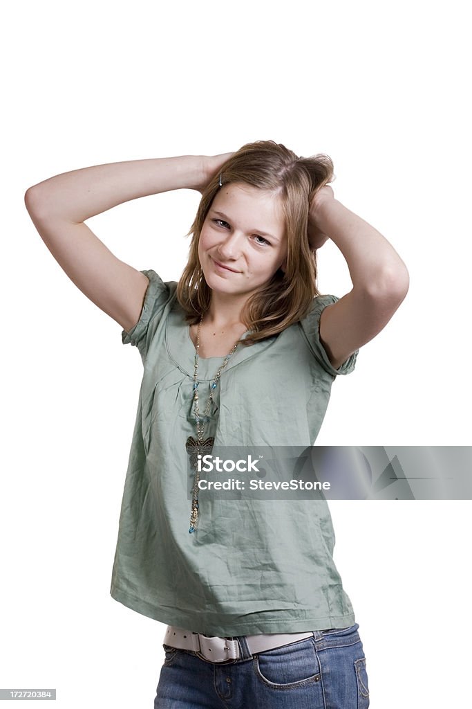 pose de cabelo - Foto de stock de 14-15 Anos royalty-free