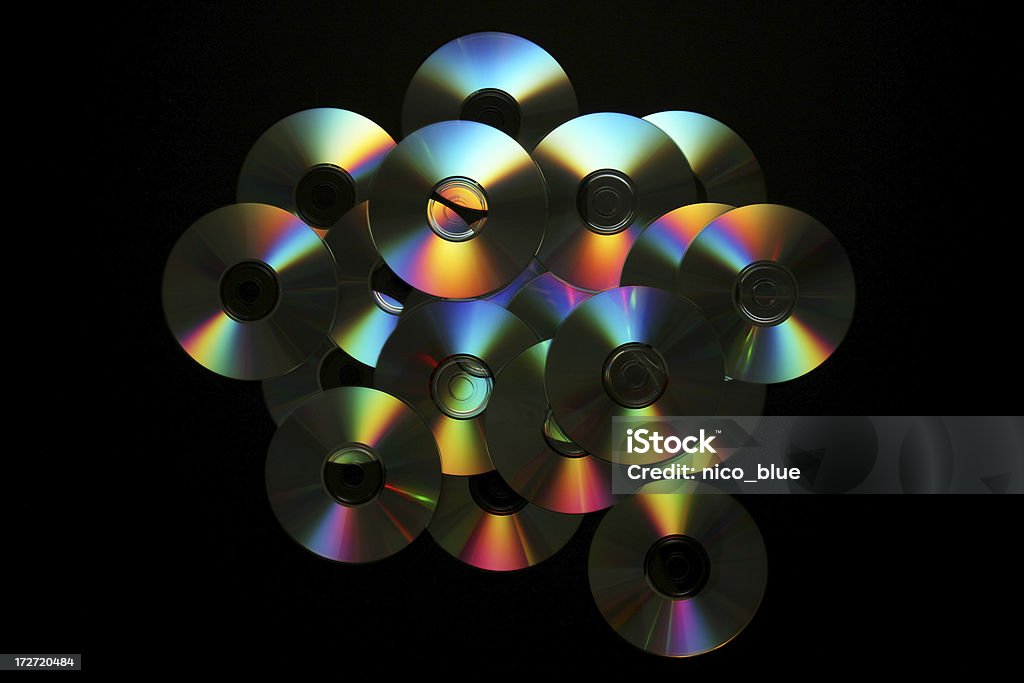 Compact Disc - Foto stock royalty-free di Arte, Cultura e Spettacolo