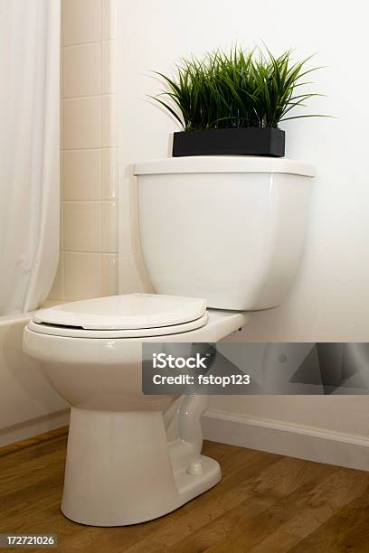 Branco Banheiro Na Casa De Banho Casa Sala De Casa - Fotografias de stock e mais imagens de Fechado