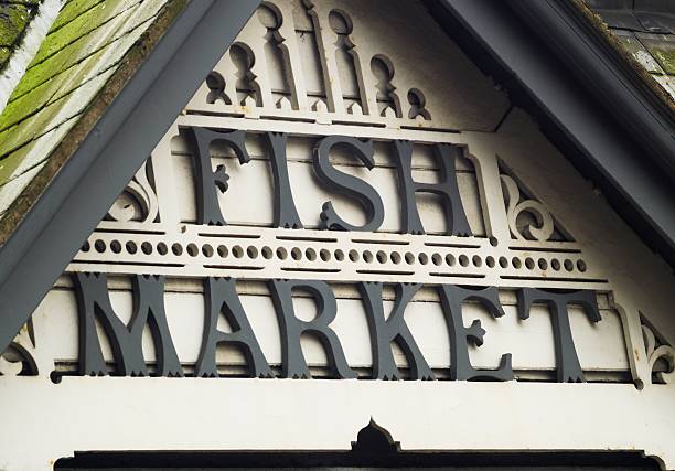 istock Fish market sign 172721037