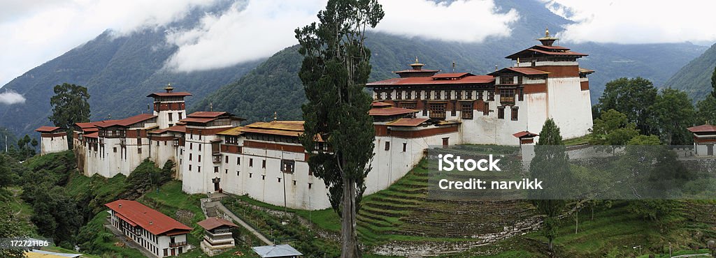 Trongsa buddhistischen Kloster in Bhutan - Lizenzfrei Bhutan Stock-Foto