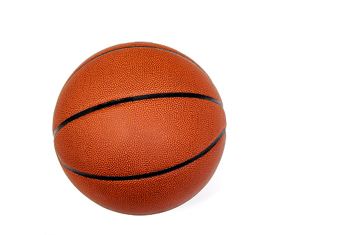 Basketball, with clipping path, isolated on white. 
