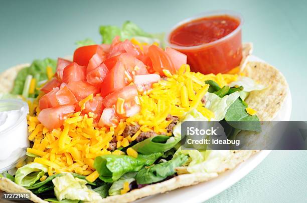 Insalata Con Tacos - Fotografie stock e altre immagini di Insalata con tacos - Insalata con tacos, Antipasto, Carne