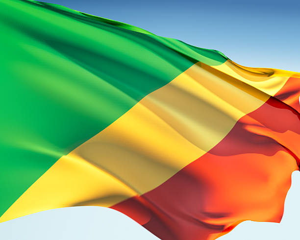 Bandeira do Congo - foto de acervo