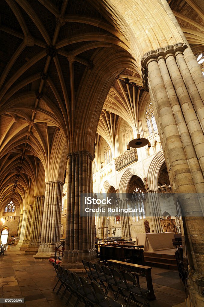 Exeter Katedra - Zbiór zdjęć royalty-free (Katedra w Exeter)