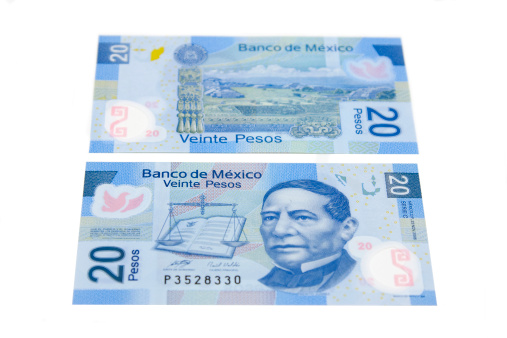new 20 pesos mexican polymer bill