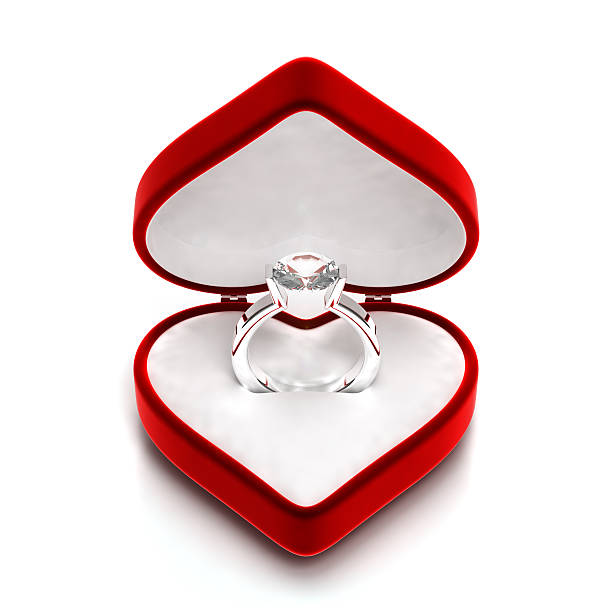 ダイヤモンドの指輪 - solitaire ring ストックフォトと画像