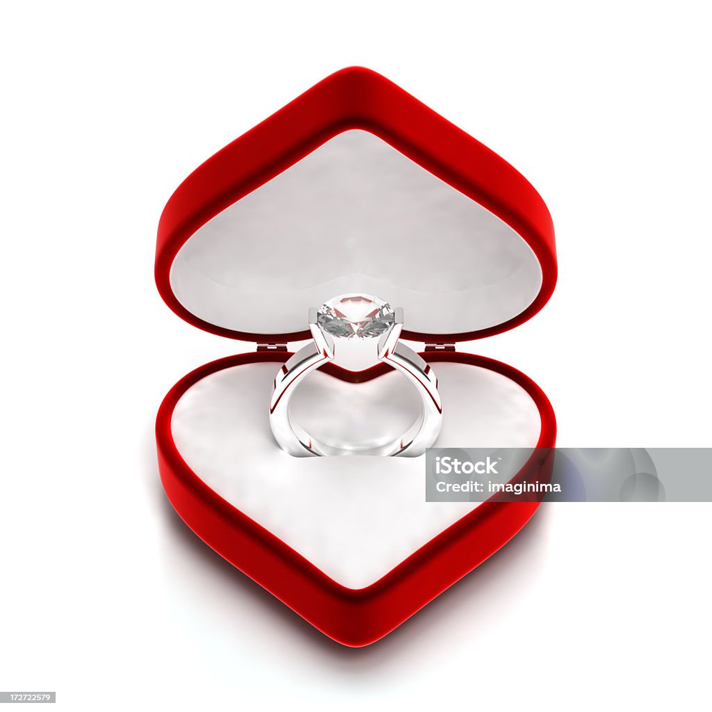 Бриллиантовое кольцо - Стоковые фото Ящик роялти-фри