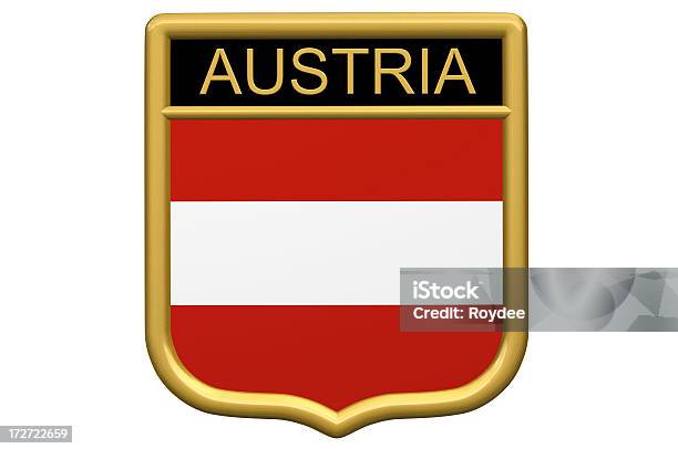 Щит Накладныеавстрия — стоковые фотографии и другие картинки Австрийский флаг - Австрийский флаг, Австрия, Без людей