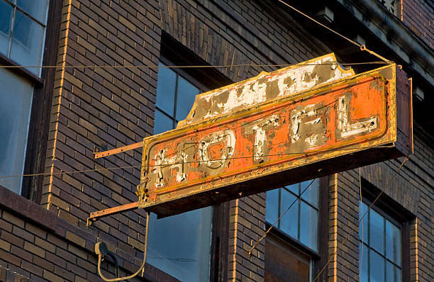 istock Vintage Hotel Sign 172722768