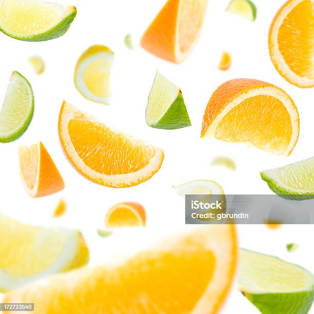 Citrus Fruits Exploding Citrus Slice Explosion Stock Photo - Download Image Now - Flying ...
