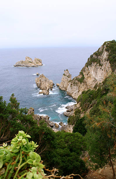 Seaside cliff stock photo