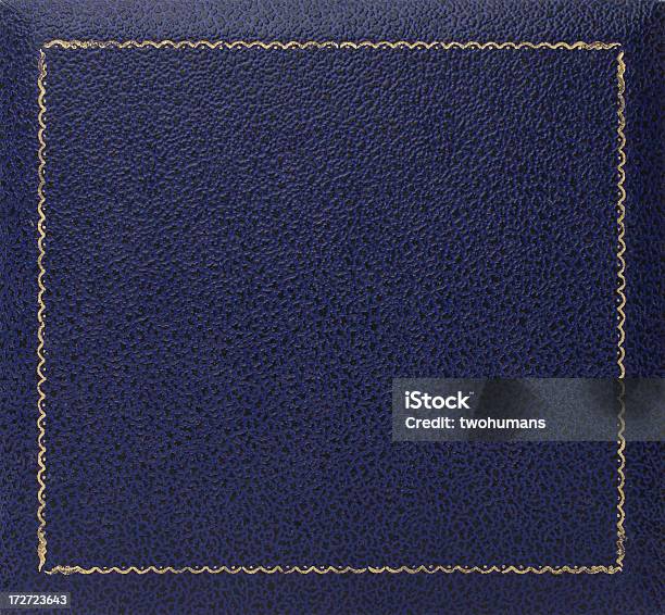 Foto de Em Couro Macio e mais fotos de stock de Azul - Azul, Dourado - Descrição de Cor, Plano de Fundo