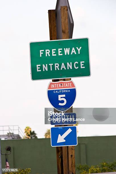 Foto de Estrada Sinal De Entrada e mais fotos de stock de A caminho - A caminho, Autoestrada, Califórnia