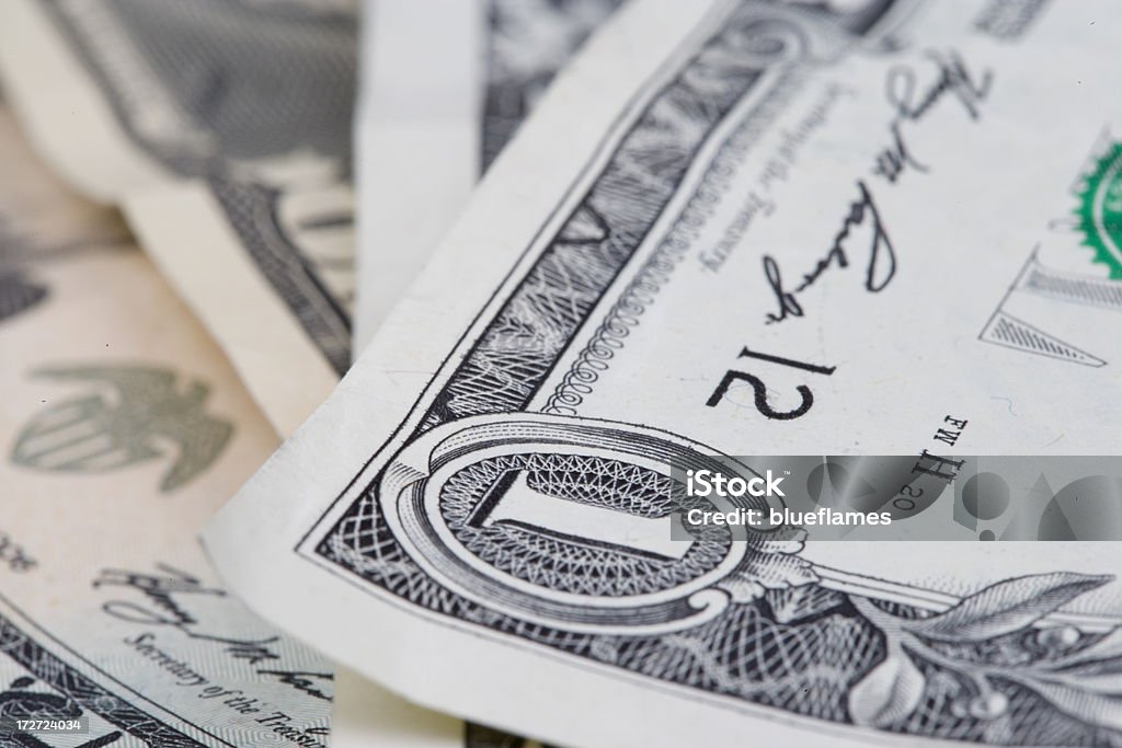 dollar macro - Photo de Billet d'1 dollar américain libre de droits