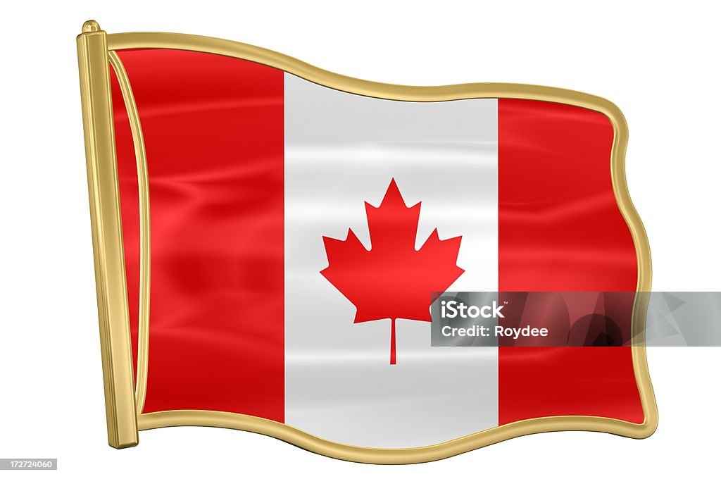 Pin Bandiera-Canada - Foto stock royalty-free di Badge