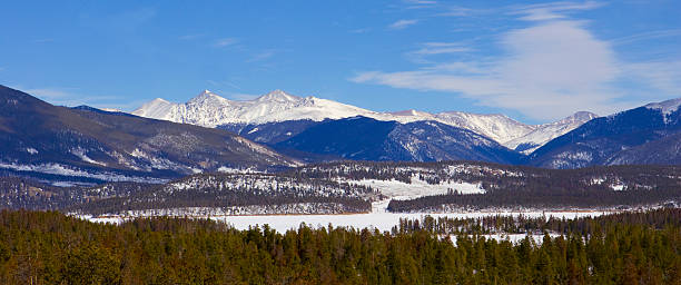 Beautiful Colorado Mountain Range Landscape stock photo