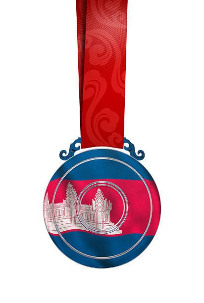 istock Medal with Cambodia's flag 172725239