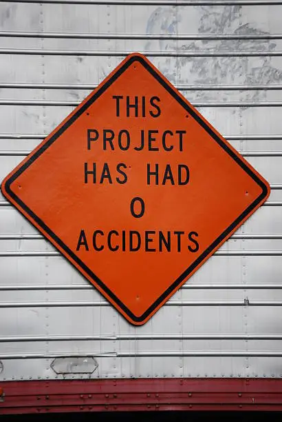"Sign on a construction site trailer.For additional photos of signs in my portfolio, please click the photo below."