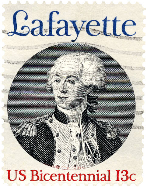 istock Marquis de Lafayette (French Military Officer) American General Stamp 172725898