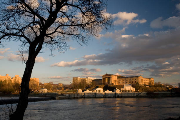istock Winter lights over Schuylkill River Bank 172726570