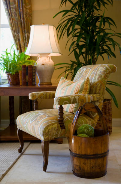 istock Cozy room corner with arm chair and lamp 172726580