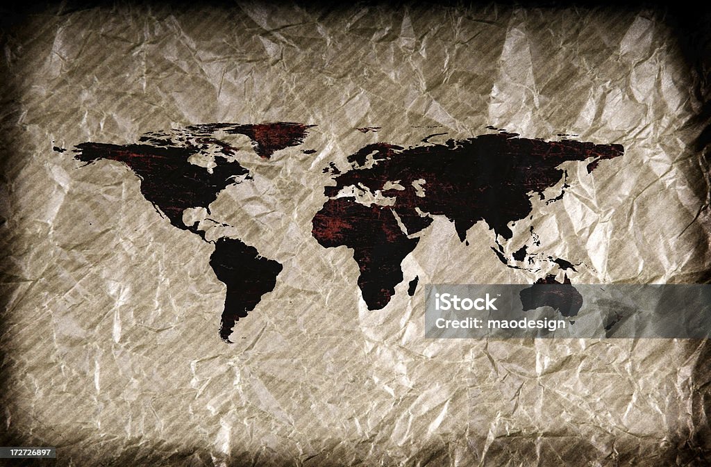 Vecchia mappa - Foto stock royalty-free di Africa