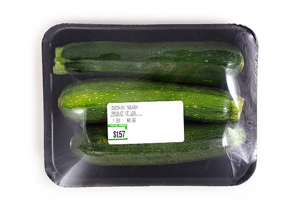 zucchini squash black foam tray