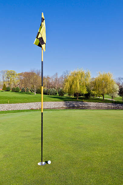 nova jersey primavera tempo de golfe - new jersey landscape putting green golf imagens e fotografias de stock