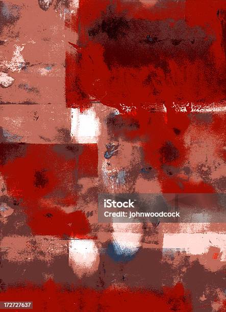 Czerwony I Biały Grunge - Stockowe grafiki wektorowe i więcej obrazów Abstrakcja - Abstrakcja, Bez ludzi, Biały