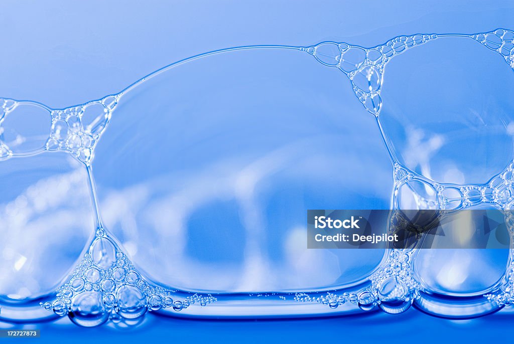 Bubble Bubbles building up on water Biological Cell Stock Photo
