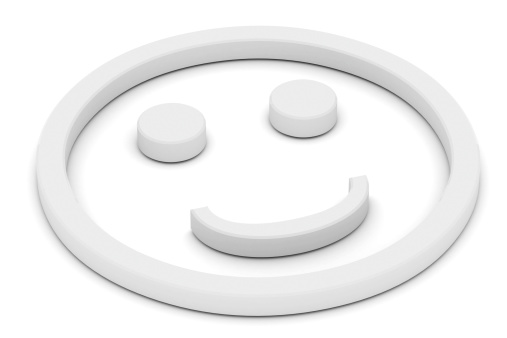 sad and happy emoji icon on white background 3d render concept for mood expression
