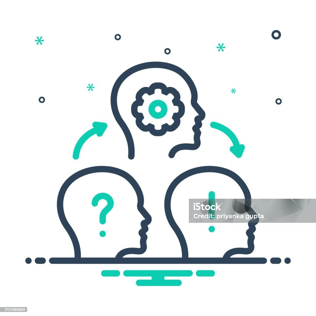 Learning Head Lessons Head Stock Illustration - Download Image Now - Asking ...
