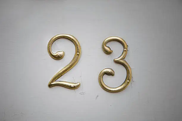 Picture of the golden house number twentythree