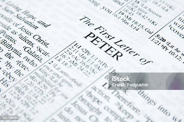 Pierwszy Peter - zdjęcia stockowe i więcej obrazów Peter the Apostle - Peter the Apostle, Książka, Biblia