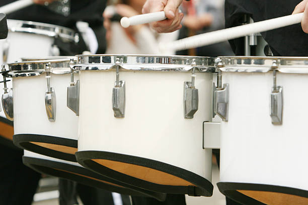 They go Marchin'in  snare drum photos stock pictures, royalty-free photos & images