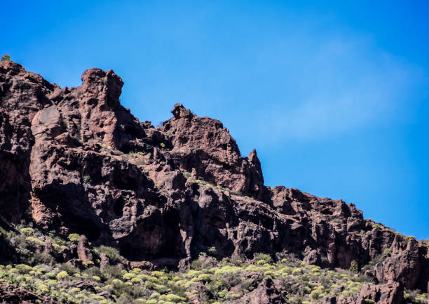Volcanic Rock Basaltic Formation in Gran Canaria