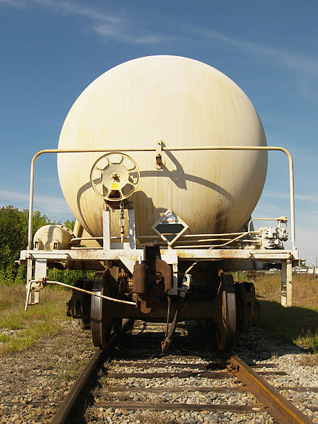 Railroad Tanker Car stock photo