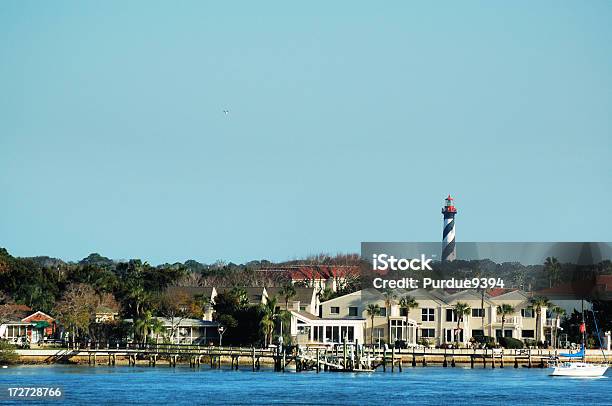 St Augustine Florida Lighthouse Across Matanzas Bay Stock Photo - Download Image Now