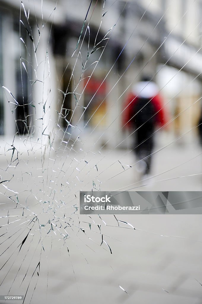 Broken Fenster - Lizenzfrei Beschädigt Stock-Foto