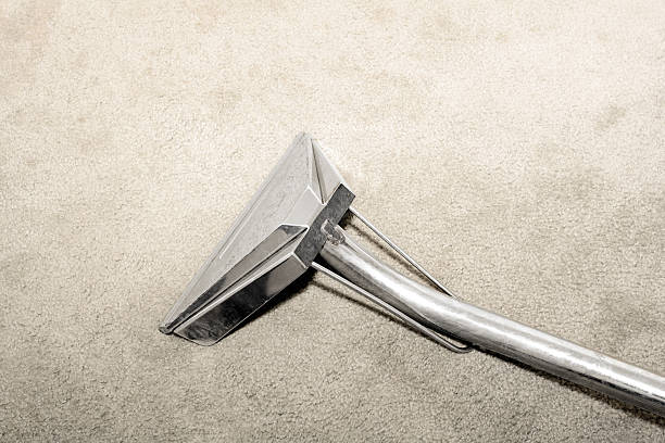 Steam Cleaning Wand on Carpet stock photo