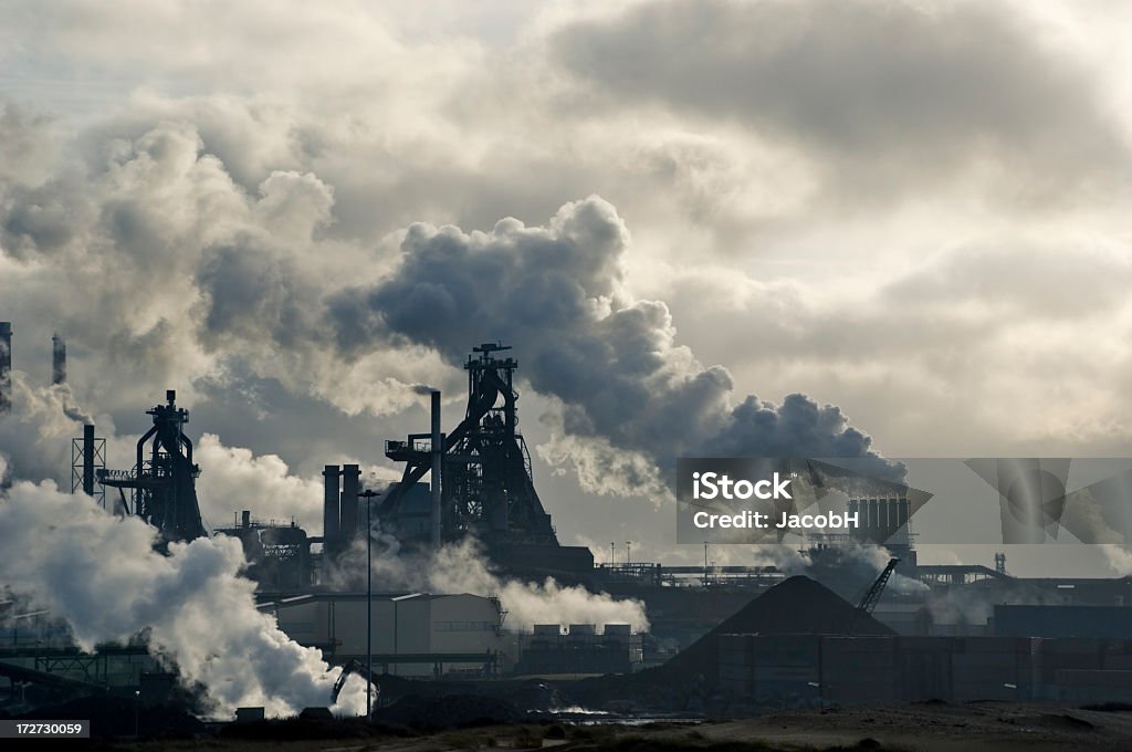 Viele Rauch - Lizenzfrei Treibhausgas Stock-Foto