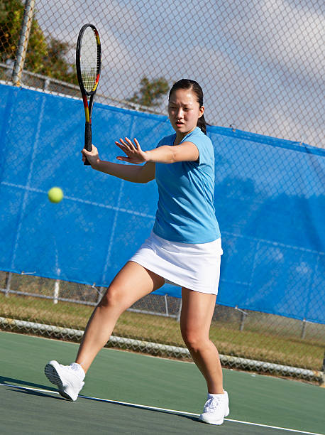 istock Tennis player  running forehand 172730217