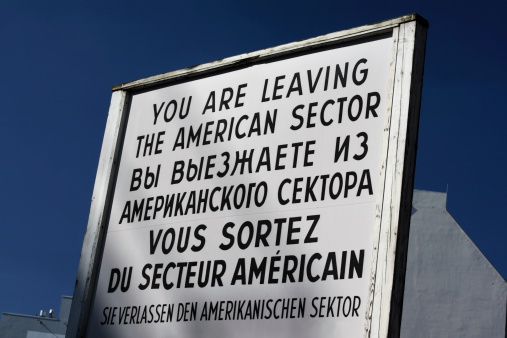 You are leaving the American sector!