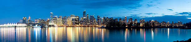 istock A panoramic view of the Vancouver skyline with water and sky 172731235