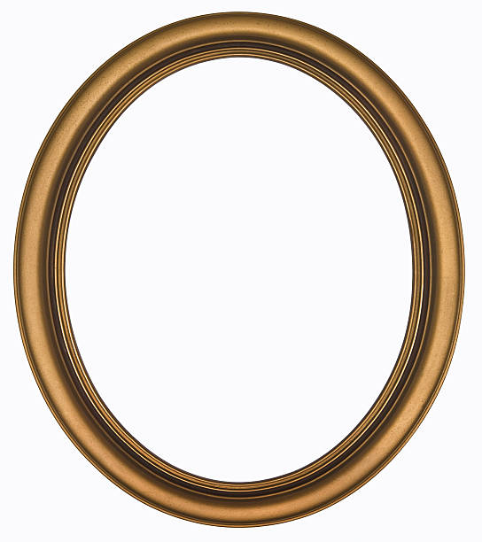 istock Antique Gold Oval Picture Frame. Isolated with Clipping Path 172732499